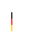 Abbildung mit einem Virus-Symbol, einer vertikalen deutschen Flagge und dem Text: Bundesministerium für Gesundheit.