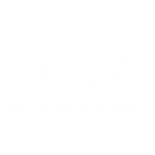 Bernsteinfarbener offener Buchstabe ‚b‘ mit größerem, weißen inneren Halbkreis und kleinem schwarzen Punkt neben dem inneren Halbkreis.